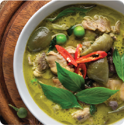 Halal Chicken Green Thai Curry